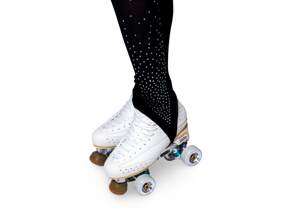 AMERICAN SOCK WITH RHINESTONES FULL BLACK