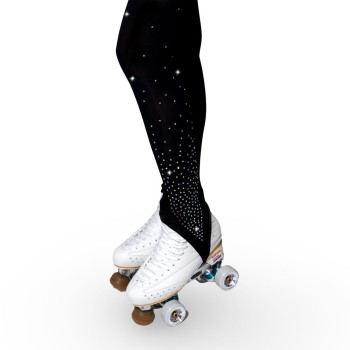 AMERICAN SOCK WITH RHINESTONES FULL BLACK