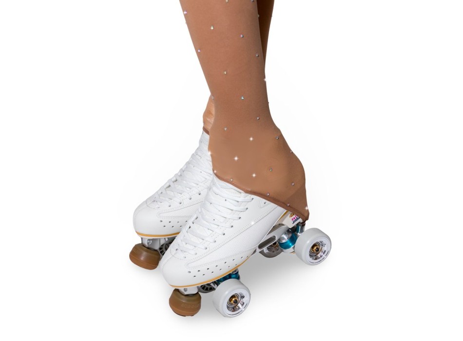 Cubre talón con pedrería dispersa