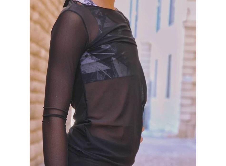 Jersey de tul microrejilla