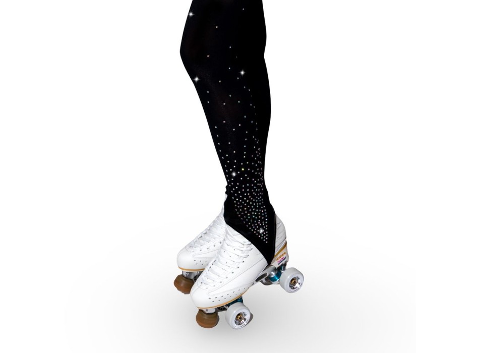 CHAUSSETTE AMÉRICAINE AVEC STRASS FULL NOIR