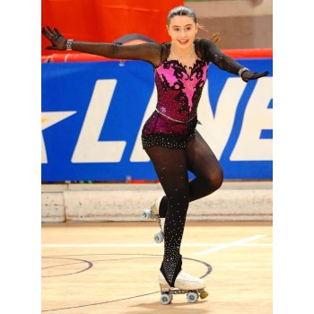 CHAUSSETTE AMÉRICAINE AVEC STRASS FULL NOIR