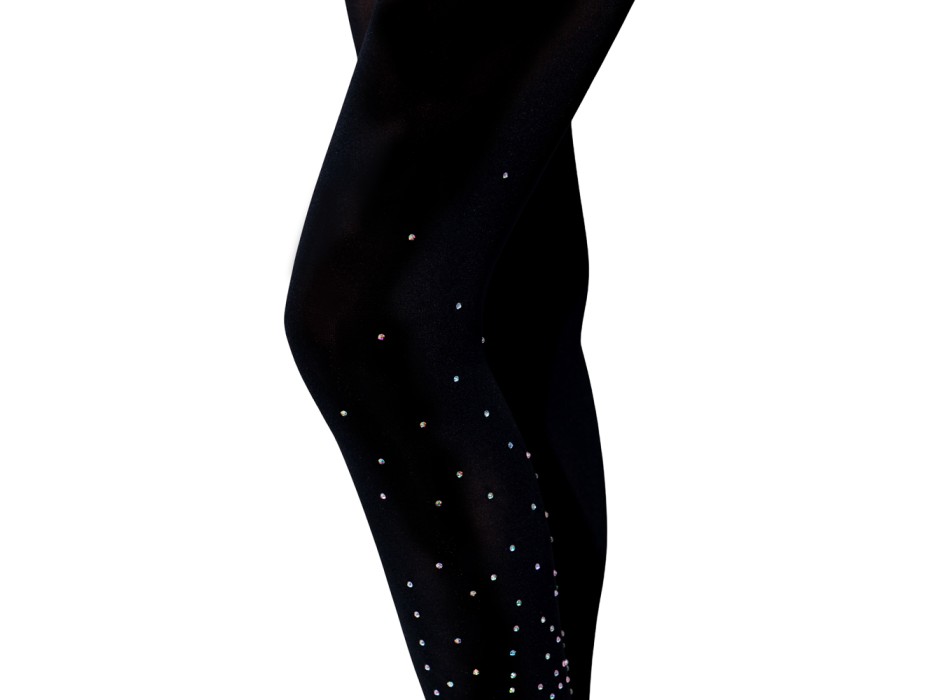 MEIA AMERICANA COM Strass TOTALMENTE PRETA
