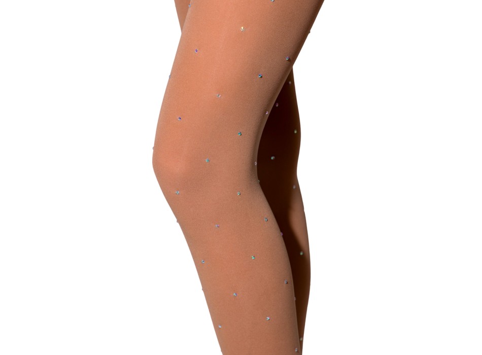 MEIA AMERICANA COM STRASS ESPALHADO
